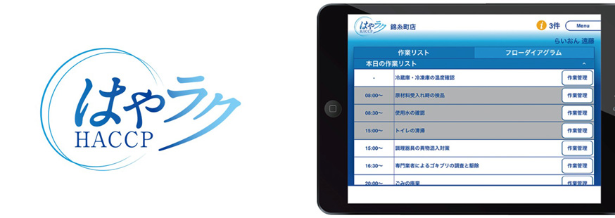ライオンハイジーン「はやラクHACCP」の開発を支援